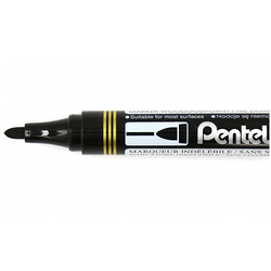 MARKER PISAK FLAMASTER PERMANENTNY OKRĄGŁY PENTEL N850 CZARNY - 12 szt.