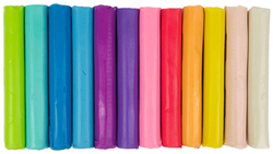 PLASTELINA OKRĄGŁA SZKOLNA 12 INTENSYWNYCH KOLORÓW PLASTYKA ASTRA