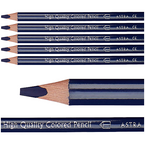 KREDKA ASTRA TRÓJKĄTNA OŁÓWKOWA JUMBO GRUBA W DREWNIE GRANATOWA - 5 szt.