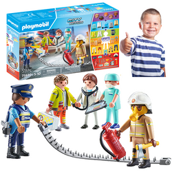 PLAYMOBIL MY FIGURES SŁUŻBY RATOWNICZE FIGURKI AKCESORIA CITY ACTION 59 EL.