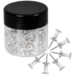 PINEZKI TABLICOWE BECZUŁKI TRANSPARENTNE PRZEZROCZYSTE TRES - 5 op.