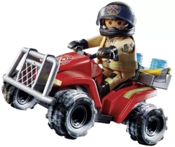 PLAYMOBIL STRAŻ POŻARNA POŻARNICZY QUAD FIGURKA AKCESORIA CITY ACTION 20 EL