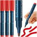 MARKER PERMANENTNY PISAK SCHNEIDER MAXX 130 OKRĄGŁY CZERWONY 1-3mm - 3 szt.