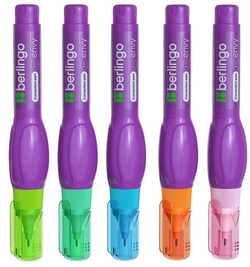 KOREKTOR W DŁUGOPISIE PIÓRZE METALOWA KOŃCÓWKA 8ml BERLINGO ENVY - 2 szt.