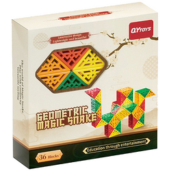 UKŁADANKA LOGICZNA KREATYWNA GEOMETRYCZNY WĄŻ KOSTKA GRA PODRÓŻNA ASKATO