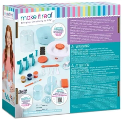 MAKE IT REAL ZESTAW KREATYWNY DO TWORZENIA CERAMIKI KOŁO GARNCARSKIE GLINA