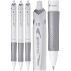 DŁUGOPIS OLEJOWY ACROBALL M WHITE CZARNY WKŁAD 1,0mm PILOT - 3 sztuki