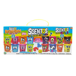 CIASTOLINA PIASEK KINETYCZNY PACHNĄCY ZESTAW KREATYWNY 16 TUB SCENTOS