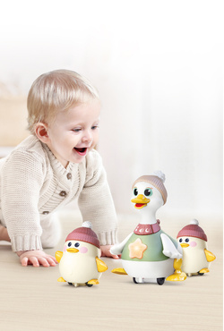 KACZKA MONIKA Z MALUCHAMI KOŁYSANKI MELODIE ŚPIEWA PO POLSKU 2 TRYBY DUMEL