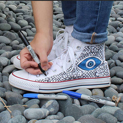 MARKER CZARNY PERMAMENTNY SHARPIE FINE PISAK MAZAK WODOODPORNY - 5 sztuk