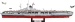 LOTNISKOWIEC AIRCRAFT CARRIER GRAF ZEPPELIN STATEK  3136 EL. 1:3000 COBI