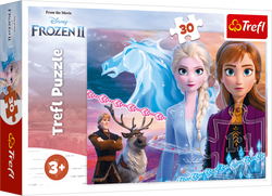 PUZZLE ODWAGA SIÓSTR KRAINA LODU FROZEN 30 - TREFL