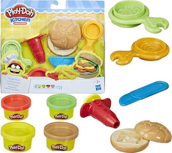 PLAY-DOH CIASTOLINA BURGER ZESTAW 4 TUBY - HASBRO
