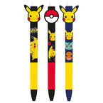 DŁUGOPIS WYMAZYWALNY POKEMON PIKACHU ŚCIERALNY 0.5mm NIEBIESKI - 3 sztuki