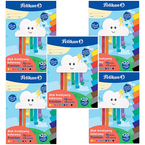 BLOK A4 KOLOROWY KREATYWNY PREMIUM 10 KARTEK 120g PELIKAN - 5 sztuk