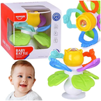 GRZECHOTKA GRYZAK KWIATEK Z PRZYSSAWKĄ 2w1 EDUKACYJNA SENSORYCZNA