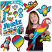 PUZZLE PUZZELKI PIXELKI JIXELZ W POWIETRZU 1500 EL. RAKIETA SAMOLOT BALON