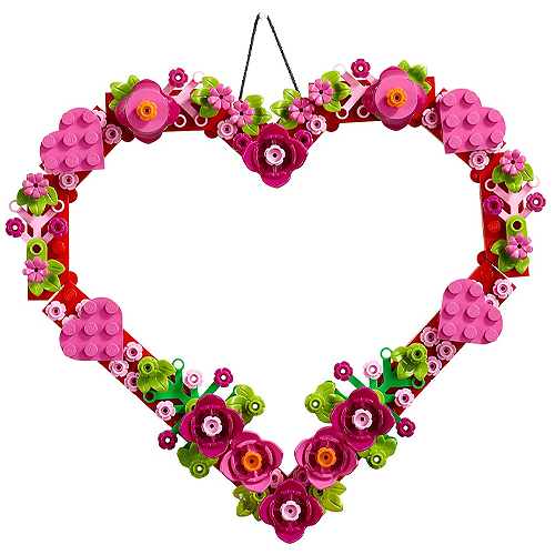 Lego ozdoba w kształcie serca do zawieszenia kwiaty 254 elementy