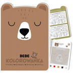 KOLOROWANKA MISIOWA BEBE A4 KOLORUJ ROZWIĄZUJ WYKLEJAJ SZKICUJ