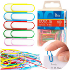 SPINACZE BIUROWE OKRĄGŁE KOLOROWE W POJEMNIKU 28mm 100 szt. TETIS