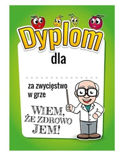 EDUKACYJNA GRA PLANSZOWA WIEM ŻE ZDROWO JEM ARTYK
