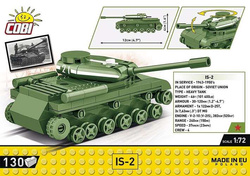 COBI IS-2 CZOŁG NIEMIECKI WOJSKO OBROTOWA WIEŻA POLSKIE KLOCKI WW2