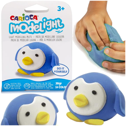 CIASTOLINA CARIOCA MASA PLASTYCZNA PINGWINEK DO ULEPIENIA 30g MODELIGHT