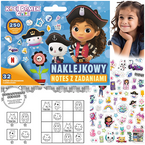 KOCI DOMEK GABI NAKLEJKI NAKLEJKOWY NOTES Z ZADANIAMI 32 STRONY TREFL