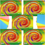 ZESZYT PAPIERÓW KOLOROWYCH Z POŁYSKIEM KRESKA FORMAT A5 10  kartek - 5 szt.