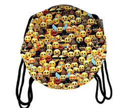 PLECAK NA SZNURKACH WOREK NA PLECY EMOJI YELLOW
