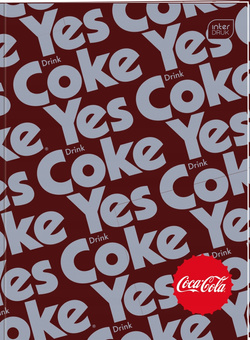 ZESZYT DO SŁÓWEK A6 32 KARTKI W KRATKĘ HYBRID COCA COLA INTERDRUK