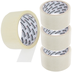 TAŚMA PAKOWA PRZEZROCZYSTA OFFICE PRODUCTS 46M 50Y MOCNA DO PACZEK - 3 szt.