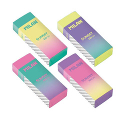 GUMKA DO ŚCIERANIA MAZANIA KOLOROWA PVC SUNSET MILAN SZKOLNA BIUROWA