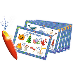 GRA PLANSZOWA EDUKACYJNA POLSKA MAGICZNY OŁÓWEK 100 PYTAŃ TREFL 02114