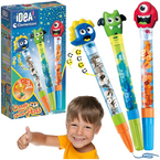 FABRYKA DŁUGOPISÓW MONSTER POTWORY ZESTAW KREATYWNY AKCESORIA CLEMENTONI