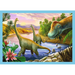 PUZZLE 4w1 WYJĄTKOWE DINOZAURY DINO UKŁADANKA 71 EL. 34609 TREFL