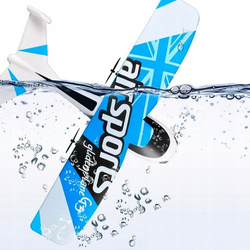 SAMOLOT ZDALNIE STEROWANY NA PILOTA R/C ŚWIATŁA DUŻY PIANKOWY NIEBIESKI