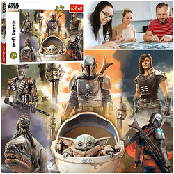 PUZZLE 200 ELEMENTÓW STAR WARS GOTOWI DO WALKI GWIEZDNE WOJNY TREFL 13276