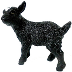 SCHLEICH MŁODA KÓZKA KOZA CZARNA FIGURKA KOLEKCJONERSKA RĘCZNIE MALOWANA