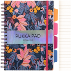 KOŁOZESZYT KOŁONOTATNIK PUKKA PAD LINIA B5/100 KARTEK PRZEKŁADKI MOTYLE