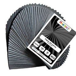 PAPIER KSERO KOLOR CZARNY A4 100 ARKUSZY BARWIONYCH W MASIE 80G ESCUELA