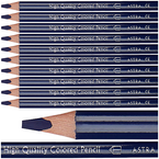 KREDKA ASTRA TRÓJKĄTNA OŁÓWKOWA JUMBO GRUBA W DREWNIE GRANATOWA - 10 szt.