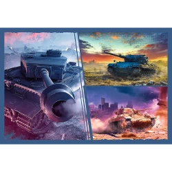 PUZZLE 2x200 ELEMENTÓW WOLRD OF TANKS PANCERNA MISJA UKŁADANKA TREFL 13346