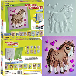 WYPUKŁA MALOWANKA KUCYK APPALOOSA + GRA - MIRAGE