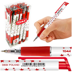 DŁUGOPIS AUTOMATYCZNY S-FINE W GWIAZDKI CZERWONY TOMA SUNNY TO-069 - 30szt.