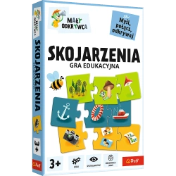 GRA EDUKACYJNA DLA DZIECI SKOJARZENIA MAŁY ODKRYWCA UKŁADANKA TREFL 02808