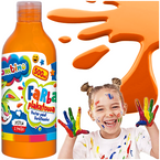 FARBA PLAKATOWA SZKOLNA BAMBINO 500 ml W BUTELCE MAJEWSKI POMARAŃCZOWA