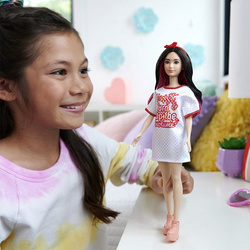 BARBIE FASHIONISTAS LALKA MODOWA TWIST 'N TURNLOOK BRUNETKA MATTEL