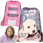 WOREK SZKOLNY NA BUTY KAPCIE OBUWIE ST.MAJEWSKI MY LITTLE FRIEND PIESEK KOT