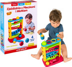 DUŻA ZJEŻDŻALNIA SENSORYCZNA Z PIŁECZKAMI I MŁOTKIEM TOR KULKOWY SMILY PLAY